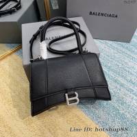 Balenciaga專櫃爆款手提肩背女包 巴黎世家鑽石紋s小號Hourglass沙漏包 fyj1027