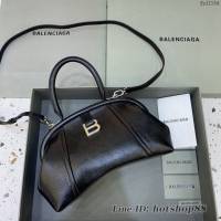 Balenciaga專櫃2022爆款鱷魚紋軟性牛皮手提肩背女包 巴黎世家Editor沙漏餃子包 fyj1164