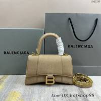 Balenciaga專櫃爆款新閃閃沙漏包 巴黎世家原單手提肩背包 8896閃金 fyj1245