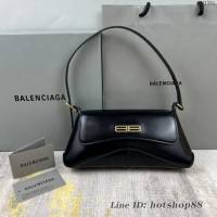 Balenciaga專櫃2022爆款XX系列腋下包 巴黎世家平紋黑肩背女包 fyj1261