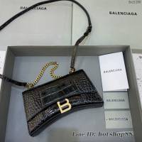 Balenciaga專櫃爆款沙漏包肩背女包 巴黎世家沙漏鏈條斜挎包 fyj1288