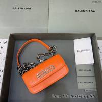 Balenciaga專櫃爆款小號鱷魚橙肩背包 巴黎世家新款Gossip bag斜挎包 fyj1306