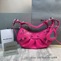 Balenciaga專櫃爆款Le Cagole半月牙腋下包 巴黎世家小號餃子包單肩包 fyj1333