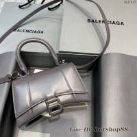 Balenciaga專櫃新款mini號手提肩背女包原單沙漏包 巴黎世家煙灰色沙漏包 fyj1413