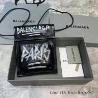 Balenciaga專櫃爆款小挎包 巴黎世家褶皺皮手機包 fyj1480