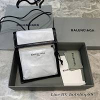 Balenciaga專櫃爆款小挎包 巴黎世家褶皺皮手機包 fyj1484