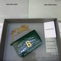 Balenciaga巴黎世家專櫃爆款鱷魚紋牛皮斜挎單肩woc鏈條包 fyj1507