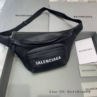 Balenciaga專櫃爆款小號腰包 巴黎世家男女同款腰包全皮胸包 fyj1516