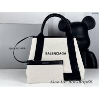 Balenciaga專櫃爆款小號手提購物袋 巴黎世家經典款棉質帆布包 fyj1542