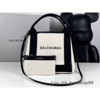 Balenciaga專櫃爆款迷你號手提購物袋 巴黎世家經典款棉質帆布包 fyj1543