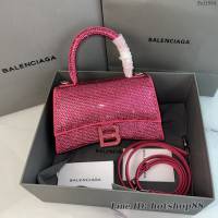 Balenciaga專櫃爆款手提女包巴黎世家燙磚重手工小號Hourglass沙漏包 fyj1564