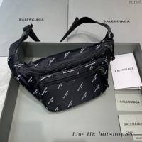 Balenciaga專櫃經典爆款男女同款腰包 巴黎世家帆布胸包腰包 fyj1687