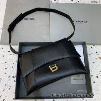 Balenciaga巴黎世家專櫃爆款超大號平紋黑金扣Hourglass沙漏包 fyj1816