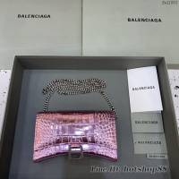 Balenciaga專櫃爆款鱷魚紋迷你女士肩背包 巴黎世家沙漏鏈條斜挎包 fyj1863