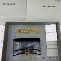 Balenciaga專櫃爆款鱷魚紋迷你女士肩背包 巴黎世家沙漏鏈條斜挎包 fyj1876