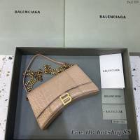 Balenciaga專櫃爆款鱷魚紋鏈條包女士肩背包 巴黎世家沙漏鏈條斜挎包 fyj1880