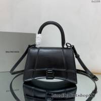 Balenciaga專櫃爆款手搓紋鑽扣S號手提包 巴黎世家Hourglass沙漏包 fyj1898