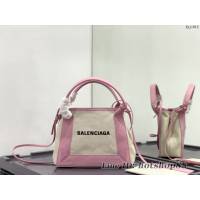 Balenciaga專櫃爆款mini帆布手提女包 巴黎世家NAVY CABAS子母購物袋托特包 型號390346 fyj1912