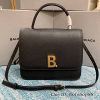 Balenciaga專櫃爆款巴黎世家黑色鑽石紋手提豆腐包 款號：644205 fyj1918