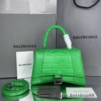 Balenciaga專櫃爆款新色小號鱷魚紋大紅色沙漏包 巴黎世家Hourglass沙漏包 fyj1957