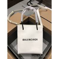 Balenciaga專櫃爆款牙籤紋小牛皮手提托特包 巴黎世家小號方形購物包 fyj1999