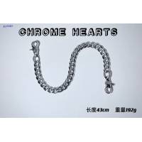 Chrome Hearts專櫃純手工做舊純銀飾品 克羅心925純銀雙狗扣光身褲包鏈 gj1143