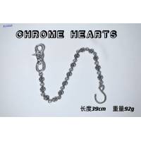 Chrome Hearts專櫃純手工做舊純銀飾品 克羅心925純銀S扣狗扣童軍花圓珠褲包鏈 gj1157