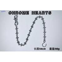 Chrome Hearts專櫃純手工做舊純銀飾品 克羅心925純銀狗扣S扣十字花褲包鏈 gj1171