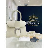 Delvaux全新系列水晶鑽扣白雪公主比利時新版雙環brillant 德爾沃專櫃box皮手提肩背女包 bxs1005