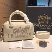 Delvaux經典Cool Box荔枝紋手提女包 德爾沃專櫃手提肩背手袋女包 bxs1025