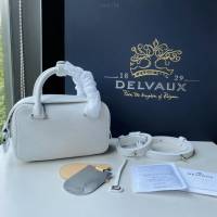 Delvaux全新系列白色CoolBox手袋 德爾沃專櫃Nano尺碼體閑無縫手提女包 bxs1184