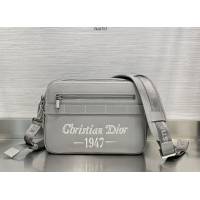 Dior專櫃2022新款Safari信使包男包 刺繡“Christian Dior 1947”迪奧單肩斜背包 fkd1723