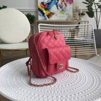 CHANEL女包 Chanel Small backpack小書包 19早春新款 魚子醬菱格小背包 香奈兒雙肩包 djc1113