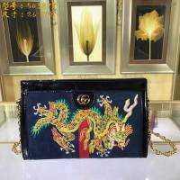 Gucci女包 503877 古馳Ophidia系列 小號GG肩背包 Gucci鏈條女包  gqy1186