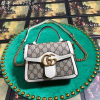 Gucci女包 547260 古馳翻蓋手袋 經典款古奇手提包 Gucci單肩斜挎女包  gqy1834