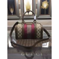 Gucci高仿專櫃女包 269876 古馳GUCCI女款波士頓包 Gucci小號圓筒手提包  gqy1853