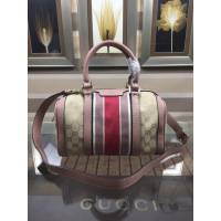 Gucci高仿專櫃女包 269876 古馳GUCCI女款波士頓圓筒手提包 Gucci經典手袋  gqy3076