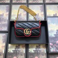 Gucci經典款女包 574969 古馳GG marmont系列 最新款mini包 Gucci女士斜挎小包  gqy3349