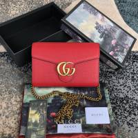 Gucci經典款女包 401232 古馳爆款單肩包 Gucci斜挎鏈條小包 Gucci手拿包  gqy3525