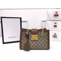 Gucci經典款女包 498156 古馳adlock鏈條包小號gucci肩背包 Gucci休閒復古女包  gqy3592