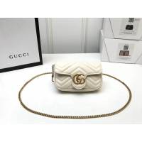 Gucci經典款女包 476433 古馳GG Marmont Mini迷你單肩斜跨鏈條包  gqy3653