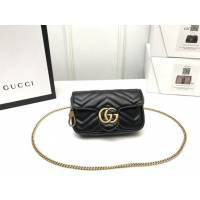 Gucci經典款女包 476433 古馳GG Marmont Mini迷你單肩斜跨鏈條包  gqy3655