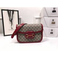 Gucci經典款女包 602204 古馳1955 Horsebit Bag 經典馬銜扣 Gucci爆款女士單肩斜挎包  gqy3913