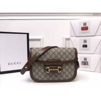 Gucci經典款女包 602204 古馳1955 Horsebit Bag 經典馬銜扣 Gucci爆款女士單肩斜挎包  gqy3914