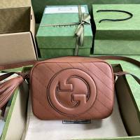 gucci專櫃新款原廠皮斜挎包手袋 古馳Gucci Blondie系列小號肩背包 jcp1160