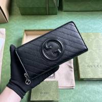 gucci專櫃新款原廠皮拉鏈長錢夾 古馳Gucci Blondie系列全拉鏈錢包 jcp1168