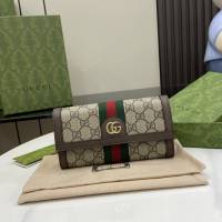 gucci專櫃新款錢包錢夾 古馳Ophidia系列GG長款錢包 jcp1547