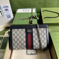 gucci專櫃新款單肩斜挎女包 古馳Ophidia系列GG鏈條包 jcp1823