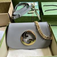 gucci專櫃2024新款原廠皮鏈條手袋 古馳Gucci Blondie系列肩背包 jcp1874