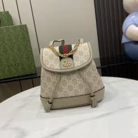 gucci專櫃2024新款女生雙肩包手袋 古馳Ophidia系列迷你背包 jcp1973